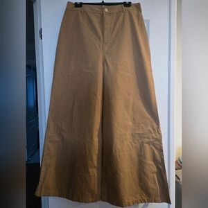 ASOS Wide-Leg Chinos in Light Brown